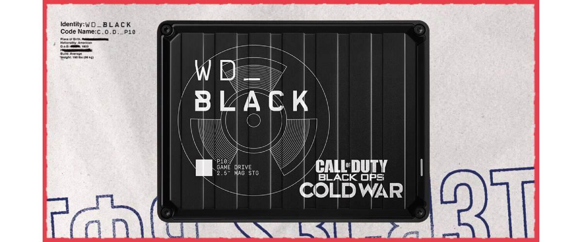 WD BLACK 2TB Call of Duty Black Ops Cold War Special Edition P10 Game Drive USB 3.2 Siyah Taşınabilir Disk