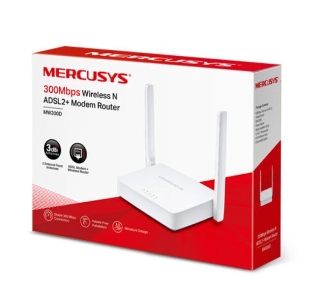 Mercusys MW300D 300Mbps Wireless N ADSL2+ Modem Router