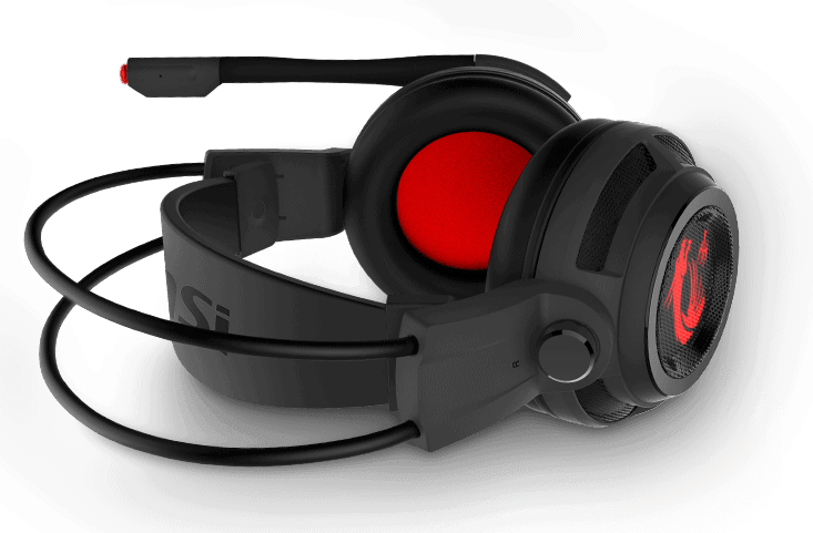 MSI DS502 GAMING Headset 7.1 Surround Kırmızı Dragon Led Aydınlatma Mikrofonlu Gaming Kulaklık