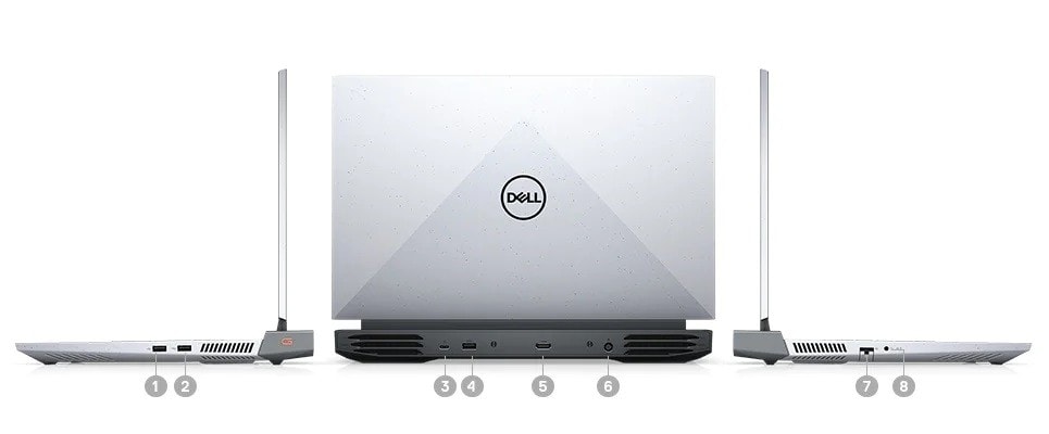 Dell G15-5515-F1900 AMD Ryzen 7-5800H 16GB(8x2) 512GB SSD RTX3050 4GB 15.6" 120Hz FHD Notebook