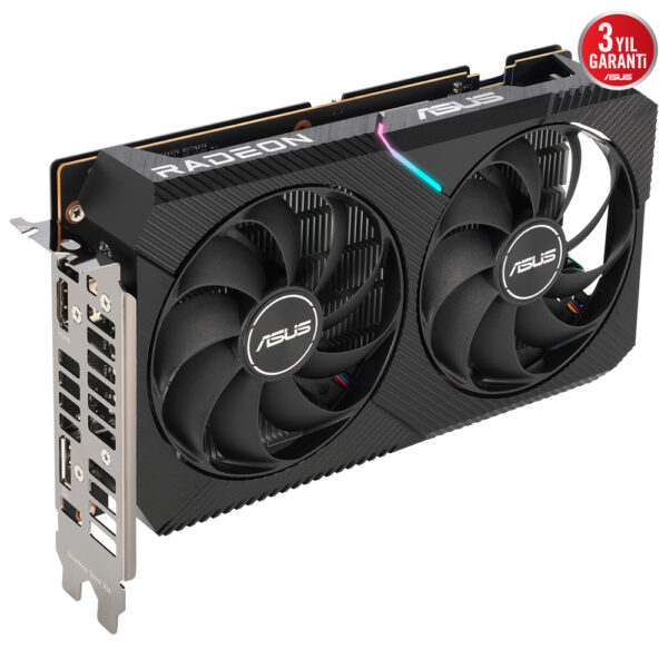 Asus Radeon Rx 6400 Dual 4g 4gb Gddr6 64 Bit Ekran Karti 2