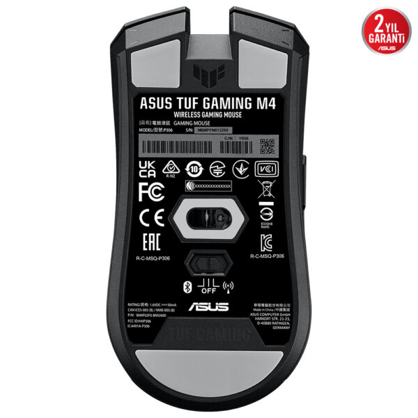 Asus Tuf Gaming M4 Kablosuz Siyah Gaming Mouse 2