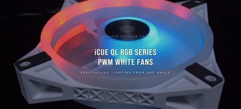 Corsair iCUE QL120 RGB 120mm PWM Beyaz 3'lü Kasa Fanı