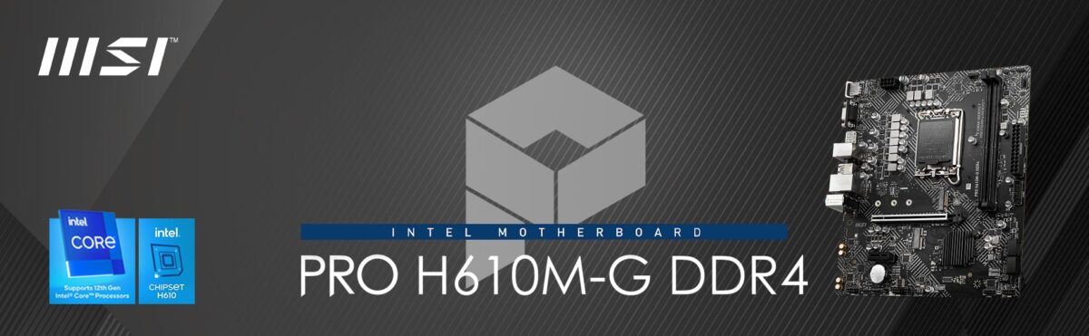 MSI PRO H610M-G DDR4 3200mhz(OC) M.2 1700p mATX Anakart