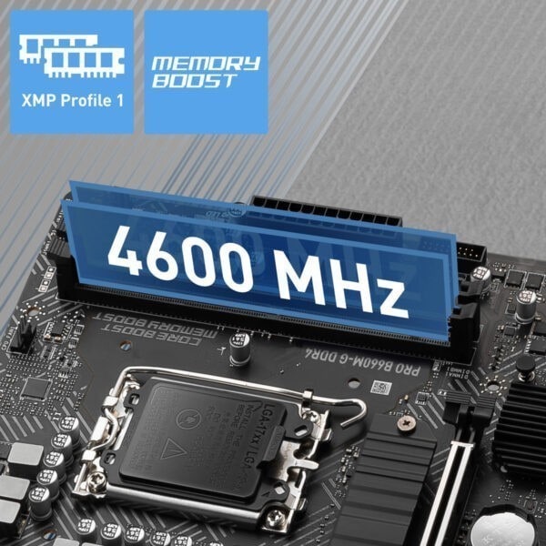 MSI PRO B660M-G DDR4 4600mhz(OC) M.2 1700p mATX Anakart