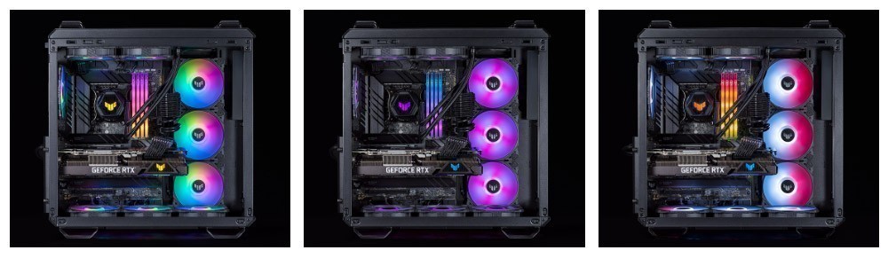 TUF Gaming TF120 ARGB Fanı - ARGB Kontrollü Üçlü Fan Kiti ASUS TUF Gaming TF120 ARGB Fanı - ARGB Kontrollü Üçlü Fan Kiti a3