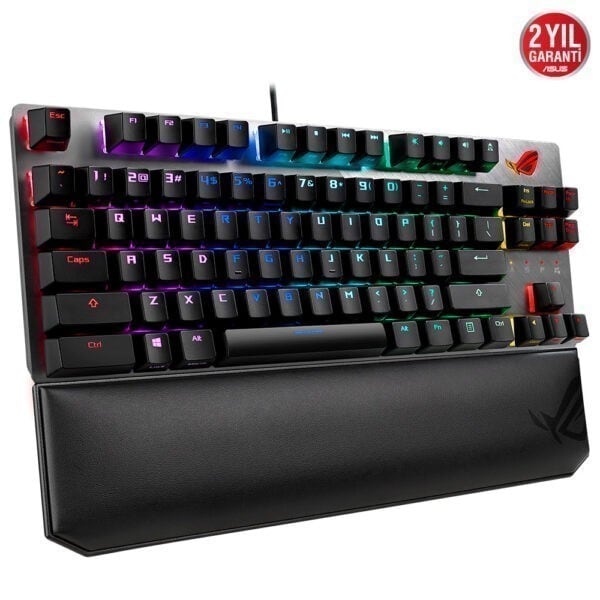 Asus Rog Strix Scope Tkl Deluxe Rog Nx Red Turkce Rgb Mekanik Gaming Klavye 4