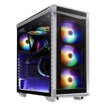 XPG Battlecruiser ARGB Temperli Cam USB 3.0 Super Mid Tower Beyaz Gaming Kasa (BATTLECRUISER-WHCWW)