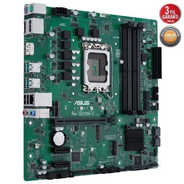 Asus Pro Q670m C Csm Intel H610 Soket 1700 Ddr5 4800mhz M 2 Matx Anakart 2