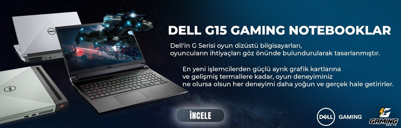 Dell G15 Gaming Notebooklar Banner 20220728