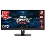 MSI OPTIX MPG341QR 34 inç 144Hz 1ms HDR400 4K UWQHD G-Sync IPS Gaming Monitör