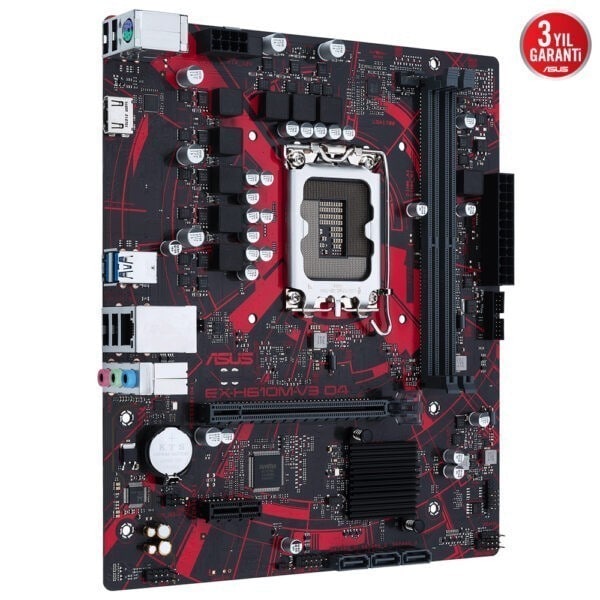 Asus Ex H610m V3 D4 Intel H610 Soket 1700 Ddr4 3200mhz Matx Anakart 1