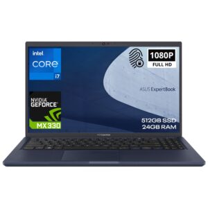 Asus Expertbook B1b1500cepe Bq0834a6 I7 1165g7 24gb 512gb Ssd Mx330 15 6 Fullhd Freedos Tasinabilir Bilgisayar