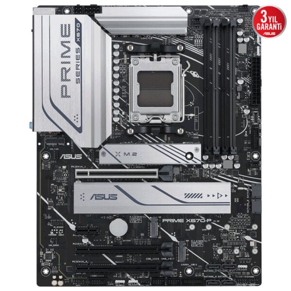 Asus Prime X670 P Soket Am5 6400mhzoc Ddr5 Dp Hdmi Aura Rgb Atx Anakart 1