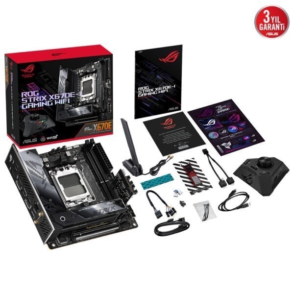 Asus Rog Strix X670e I Gaming Wifi Soket Am5 6400mhzoc Ddr5 Thunderbolt Hdmi Aura Rgb Mini Itx Anakart 15