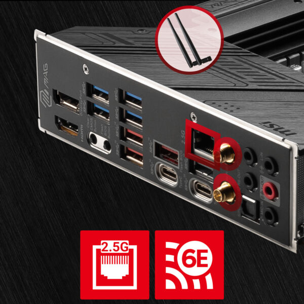 MSI MAG Z790 TOMAHAWK WIFI DDR4 5333MHZ(OC) Soket 1700 M.2 USB3.2 DP HDMI ATX Anakart