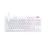 Logitech G Aurora G713 Tactile İngilizce Q RGB Kablolu Beyaz Oyuncu Klavyesi 920-010422