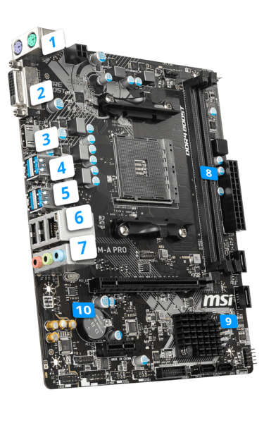 MSI A320M-A PRO overview