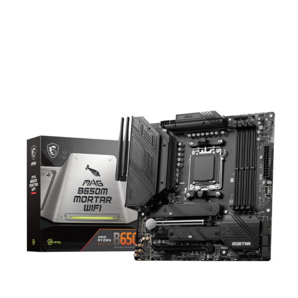 Msi Mag B650m Mortar Wifi Am5 Ddr5 6400mhzoc Hdmi Dp M 2 Matx Anakart