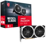 MSI Radeon RX 7600 Mech 2X Classic OC 8GB GDDR6 128 Bit Ekran Kartı