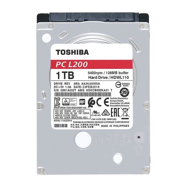 Toshiba Hdwl110uzsva 1tb 128mb 5400rpm 2 5 Sata Sata 3 0 Harddisk 1