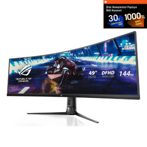 Asus Rog Strix Xg49vq 49 Inç 144hz 4ms Dfhd Freesync Premium Pro Va Kavisli Gaming Monitör 1