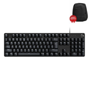 Logitech G G413 SE Tactile Türkçe Q Mekanik Gaming Klavye, siyah renkli, kompakt tasarım, yüksek performanslı tuşlar ve dayanıklı yapı.