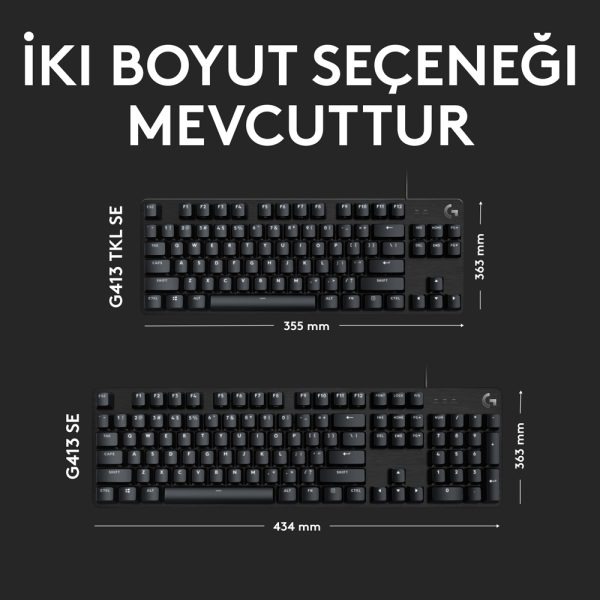 Logitech G G413 Se Tactile Turkce Q Mekanik Gaming Klavye 920 010556 5