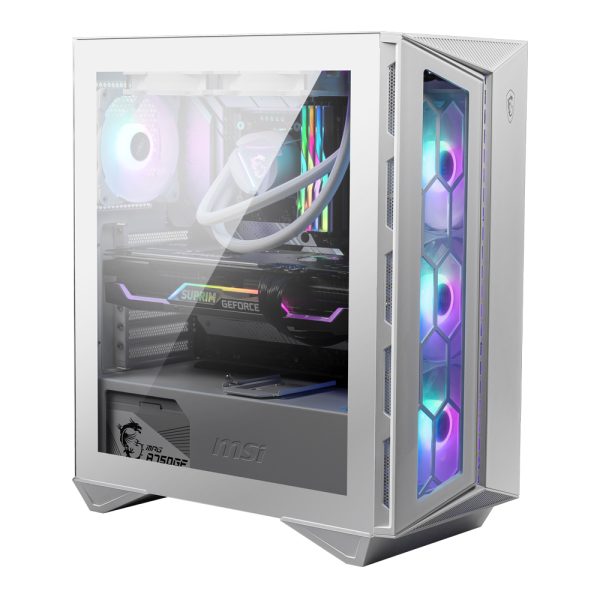 Msi Mpg Gungnir 110r Argb Tempered Glass Usb 3 2 Beyaz Mid Tower Kasa 1