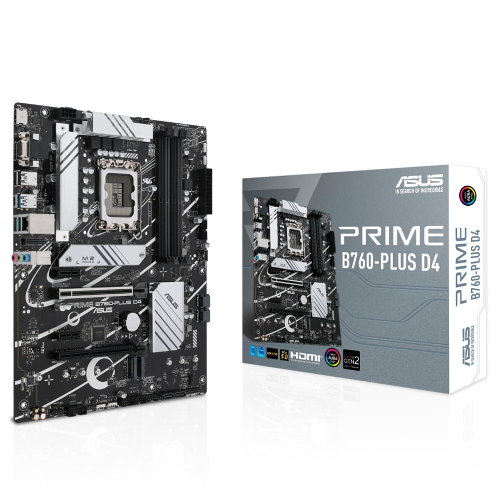 ASUS PRIME B760-PLUS D4 5066MHz (OC) DDR4 Soket 1700 M.2 HDMI DP