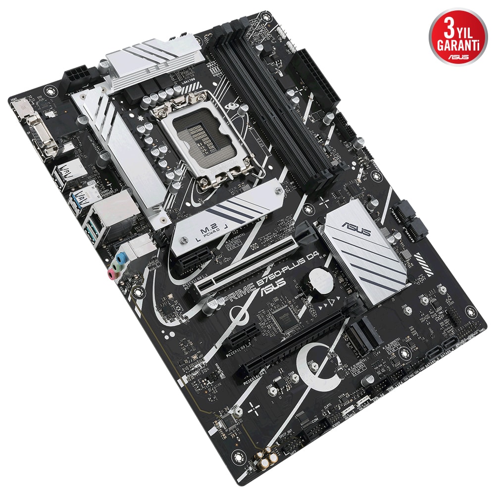 ASUS PRIME B760-PLUS D4 5066MHz (OC) DDR4 Soket 1700 M.2 HDMI DP