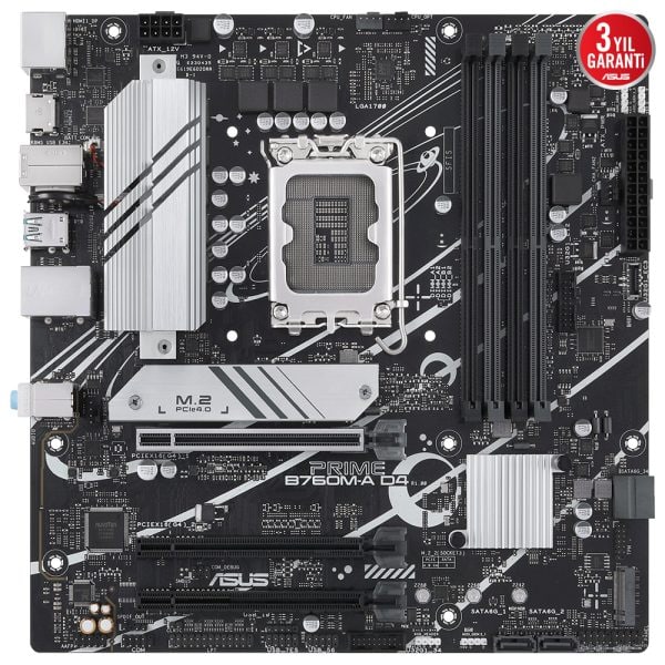 Asus Prime B760m A D4 5333mhz Oc Ddr4 Soket 1700 M 2 Hdmi Dp Matx Anakart Y2