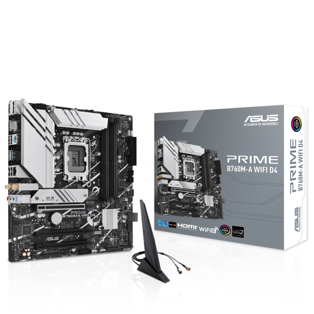 Asus Prime B760m A Wifi D4 5333mhz Oc Ddr4 Soket 1700 M 2 Hdmi Dp Matx Anakart 90mb1cx0 M0eay0 R1