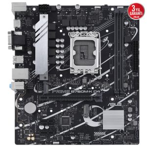 Asus Prime B760m K D4 5333mhz Oc Ddr4 Soket 1700 M 2 Hdmi Vga Matx Anakart 90mb1ds0 M0eay0 R2