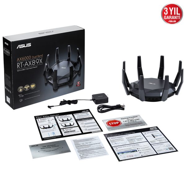 Asus Rt Ax89x 1148mbps 4804mbps Dual Bant Wi Fi 6 Router 6