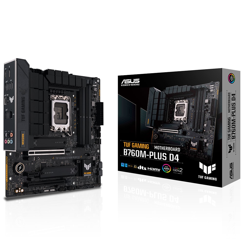 Asus Tuf Gaming B760m Plus D4 5333mhz Oc Ddr4 Soket 1700 M 2 Hdmi Dp Matx Anakart 90mb1di0 M0eay0 R1
