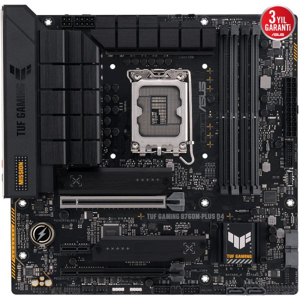 Asus Tuf Gaming B760m Plus D4 5333mhz Oc Ddr4 Soket 1700 M 2 Hdmi Dp Matx Anakart 90mb1di0 M0eay0 R2