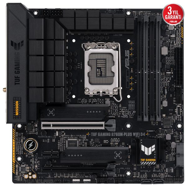 Asus Tuf Gaming B760m Plus Wifi D4 5333mhz Oc Ddr4 Soket 1700 M 2 Hdmi Dp Matx Anakart R2
