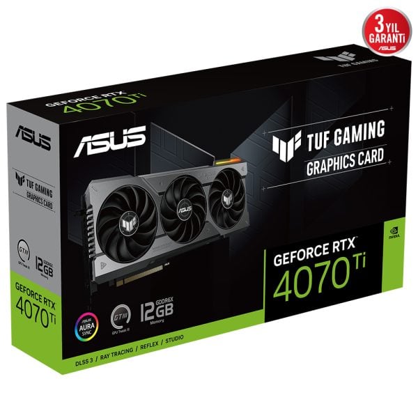Asus Tuf Gaming Geforce Rtx 4070 Ti 12gb Gddr6x 192 Bit Dlss 3 Ekran Karti Y15