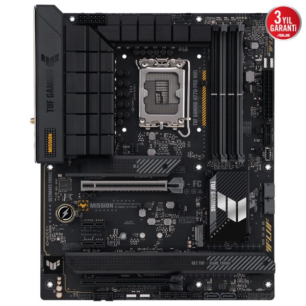 Asus Tuf Gaming H770 Pro Wifi 7200mhz Oc Ddr5 Soket 1700 M 2 Hdmi Dp Atx Anakart 90mb1d50 M0eay0 R3