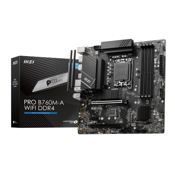 Msi Pro B760m A Wifi 5333mhzoc Ddr4 Soket 1700 M 2 Hdmi Dp Matx Anakart