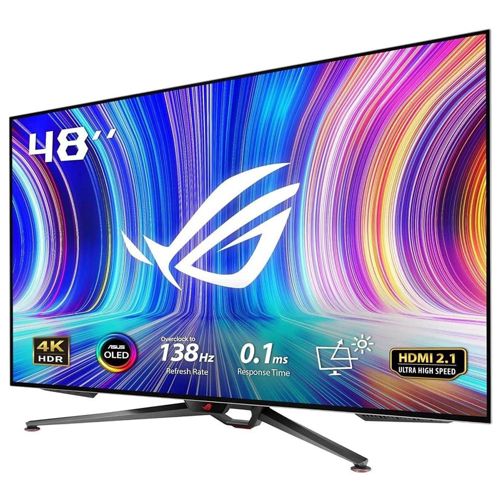 Asus Rog Swift Pg48uq 47 5 Inc 138hz 01ms Oled Uhd Gaming Monitor Y