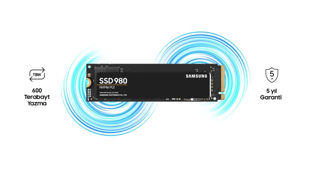 Samsung 980 500gb pcie nvme 1. 4 okuma 3100mb - yazma 2600mb m. 2 ssd (mz-v8v500bw)