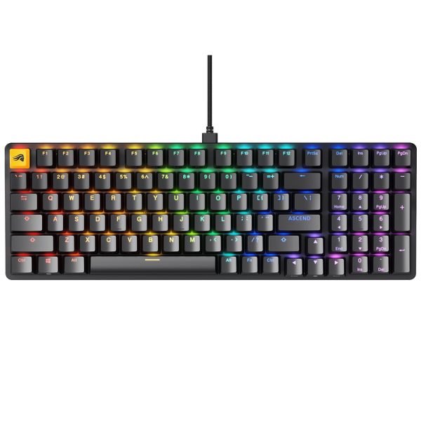 Glorious Gmmk2 Rgb Kablolu Fox Linear Switch Mekanik Siyah Gaming Klavye Glo Gmmk2 96 Fox Iso B Tr