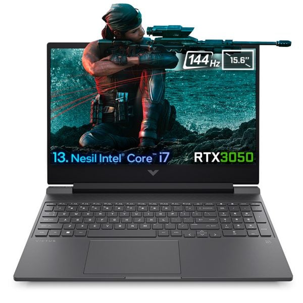 Hp Victus 7n9v0ea 15 Fa1028nt Intel Core I7 13700h 16gb 1tb Ssd Rtx3050 15 6 Inc 144hz Full Hd Freedos Gaming Notebook