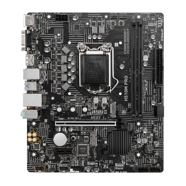 Msi H510m Pro 3200mhz Ddr4 Soket 1200 M 2 Hdmi Dp Vga Matx Anakart 1