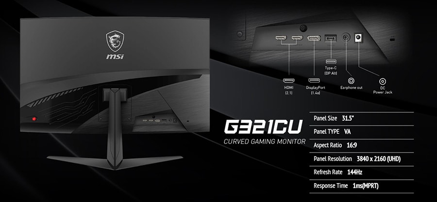 MSI G321CU Monitör a17
