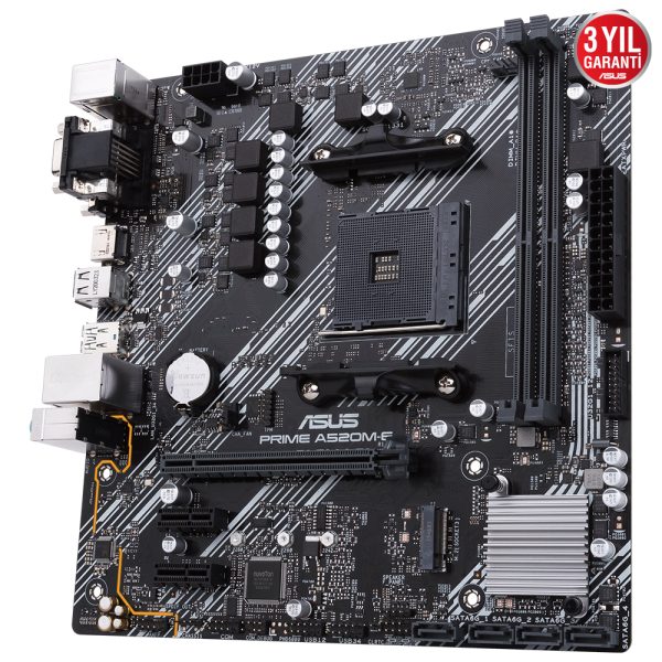 Asus Prime A520m E 4866mhz Oc Ddr4 Soket Am4 M 2 Hdmi Dvi Vga Matx Anakart 1