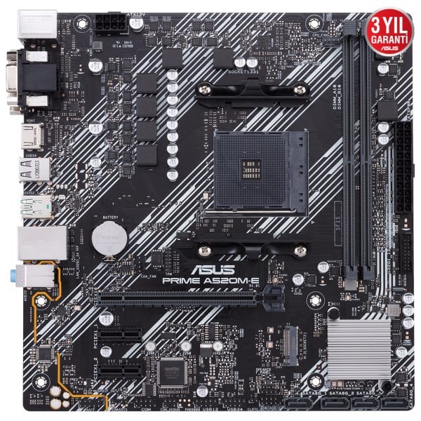 Asus Prime A520m E 4866mhz Oc Ddr4 Soket Am4 M 2 Hdmi Dvi Vga Matx Anakart 2