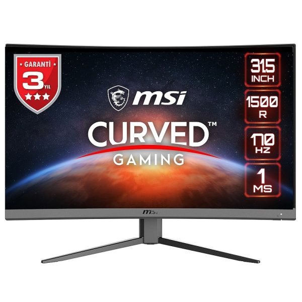 Msi G32cq4 E2 31 5 Inc 170hz 1ms Freesync Premium Wqhd Kavisli Gaming Monitor Y